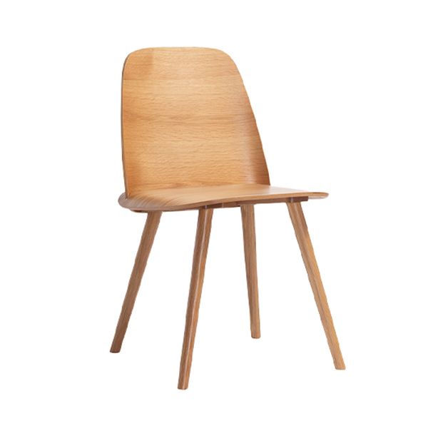 Chaise d'appoint en bois de style scandinave, chaise d'appoint multicolore pour salle à manger