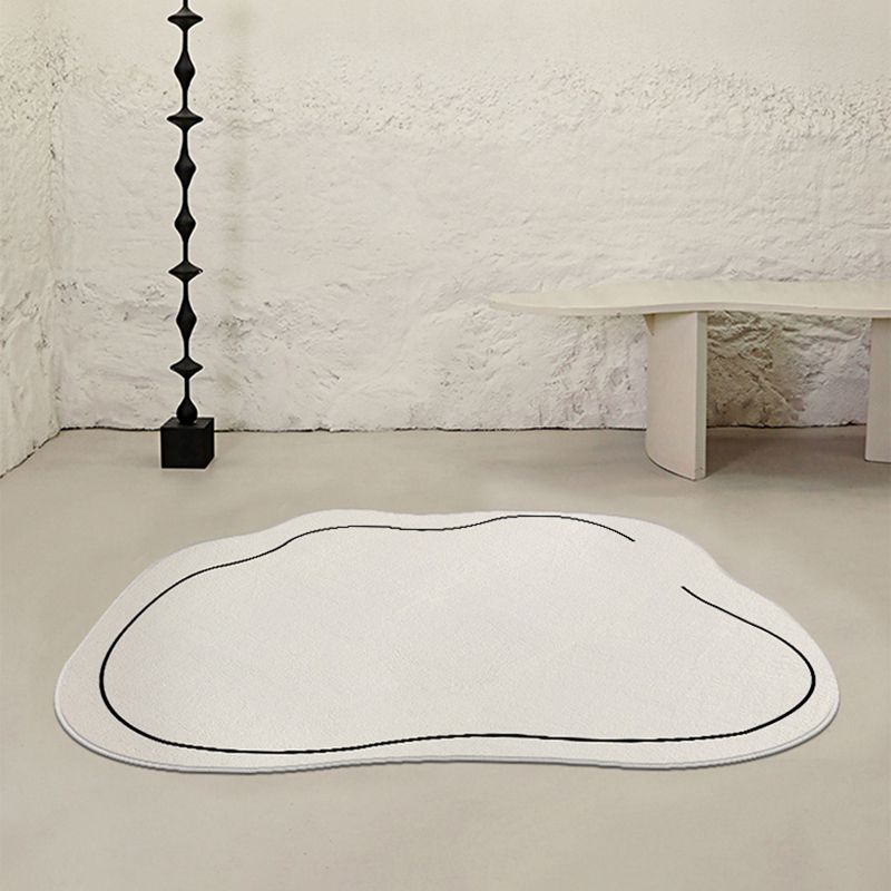Contemporary Area Rug Leisure Novelty Shape Rug Washable Polyester Carpet for Home Decor