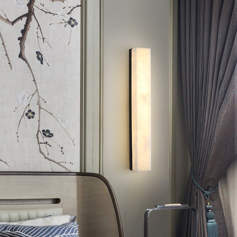 Modernism Wall Sconce Marble Shade Wall Light Fixture for Living Room