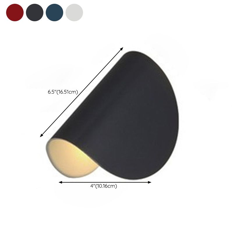Nordic Style Metal Wall Light Arc Shape Rotatable Wall Lamp for Living Room