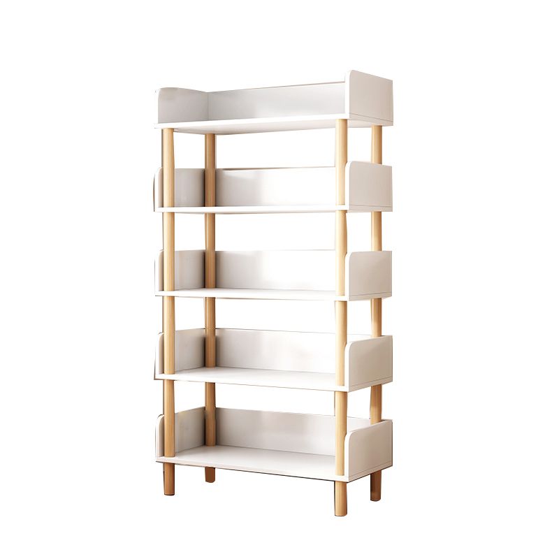 Contemporary Engineered Wood Book Shelf Vertical Open Bookcase
