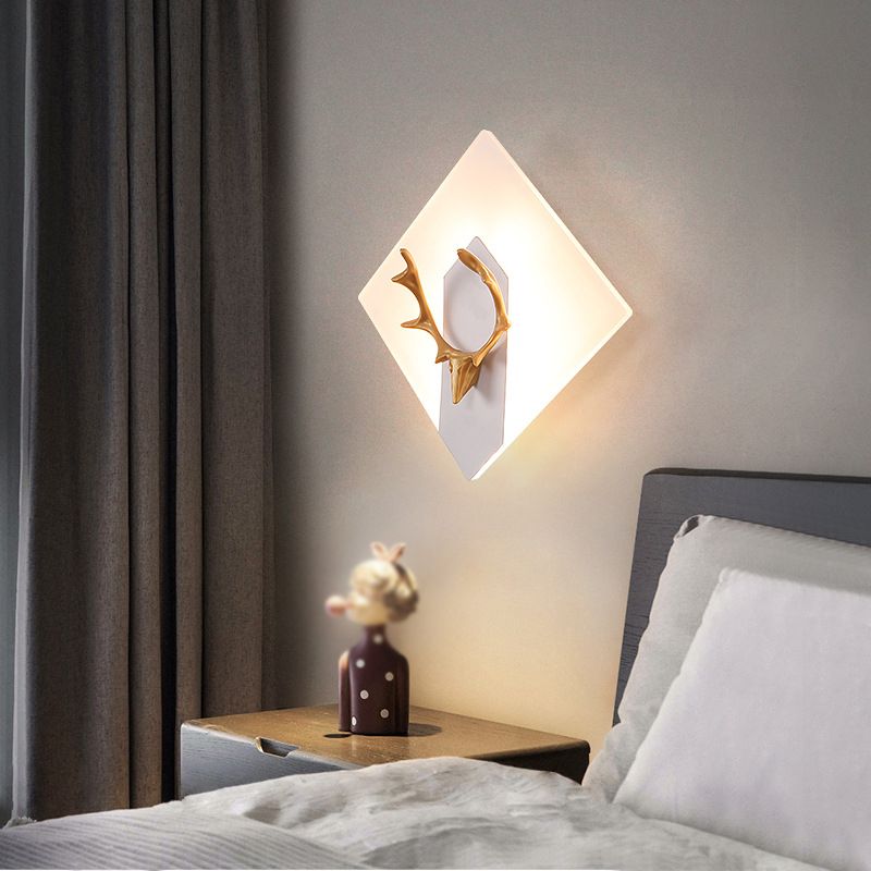 1 Light Unique Shape Wall Mounted Light Modern Sconce Light Fixture