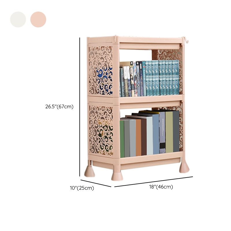 Contemporary Plastic Book Shelf Freestanding Standard Kids Bookshelf