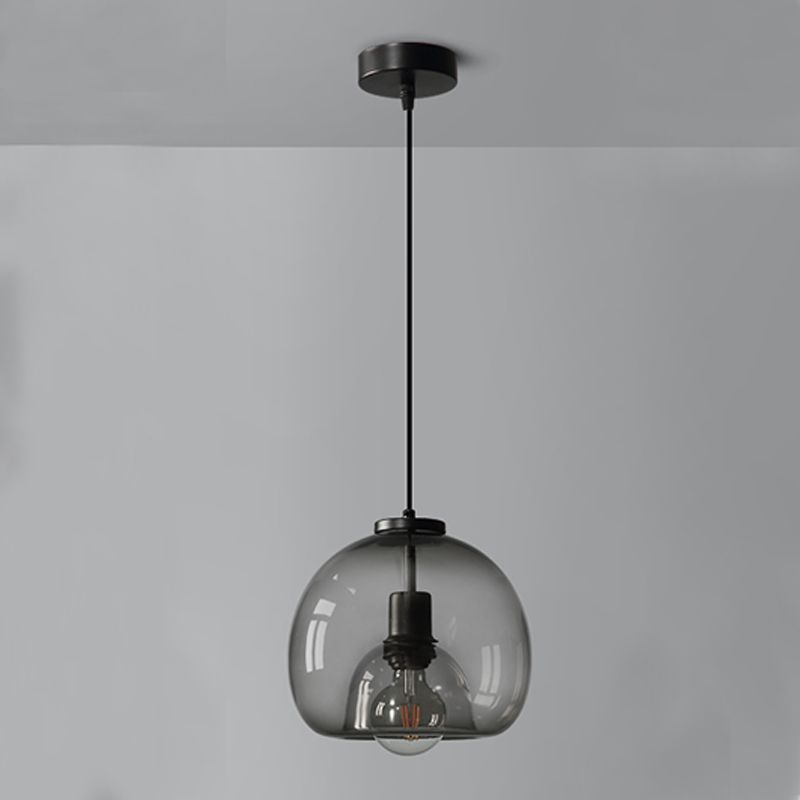 Clear Glass Hanging Light Fixtures, Nordic Simple Style Cluster Pendant Light for Indoor