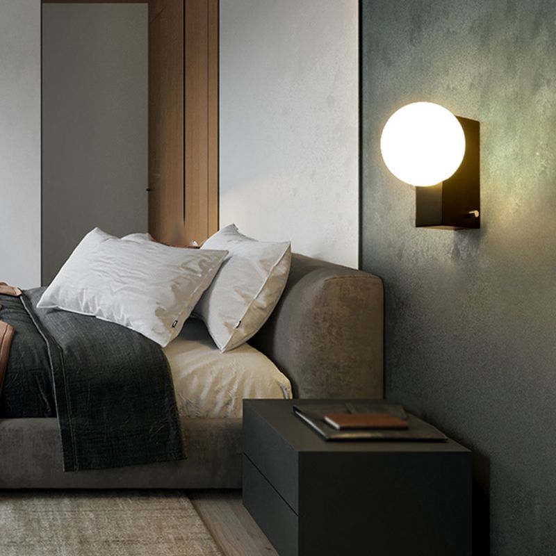 Metal Wall Lamp Modern 1 Light Wall Mounted Lighting for Bedroom