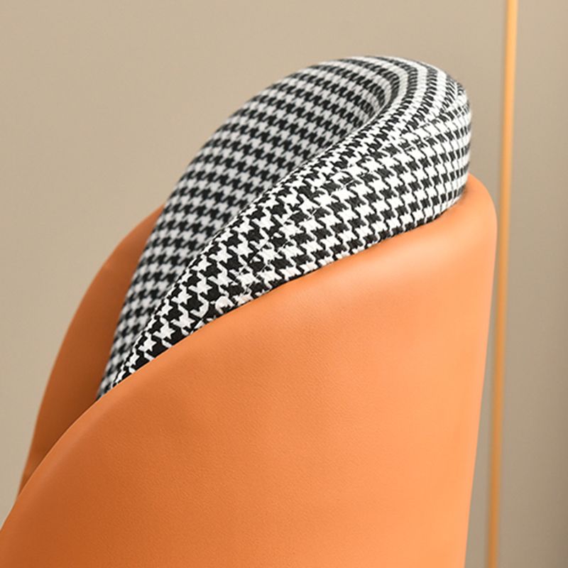 Upholstered Dining Chairs Nordic Style Armless Solid Back Chairs  for Home