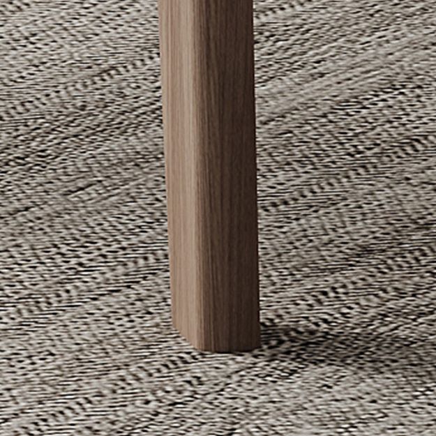 Industrial Style Dining Table Sintered Stone Table with Wooden Legs for Home Use