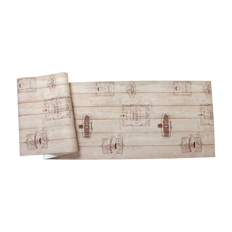 Pastelkleur behangrol gips decoratief hout en streep wanddecoratie, 33' x 20,5"