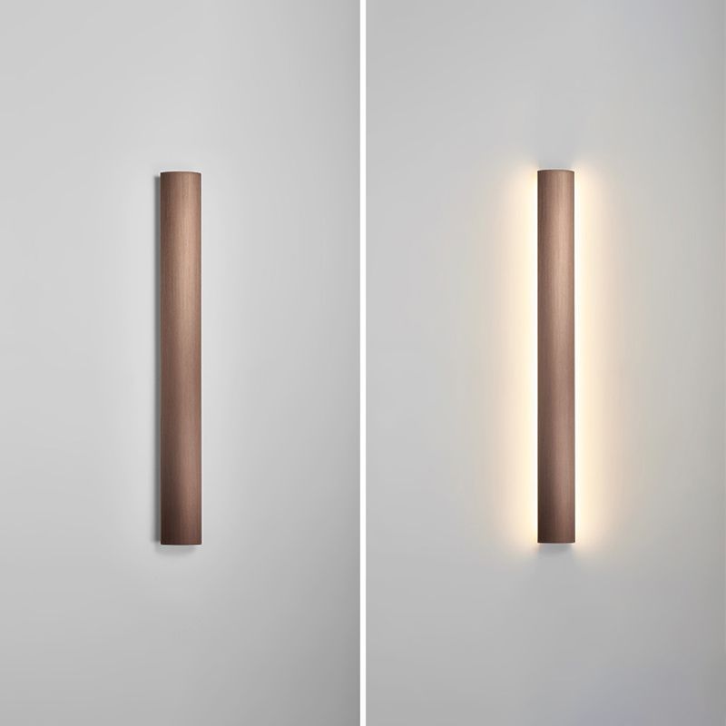 Linear Shape Metal Wall Light Modern Style 1-Light Wall Mounted Lighting