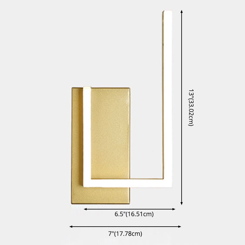 Modern Minimalist Minimalist Light Light Light Sconces Lampade a parete in metallo per soggiorno