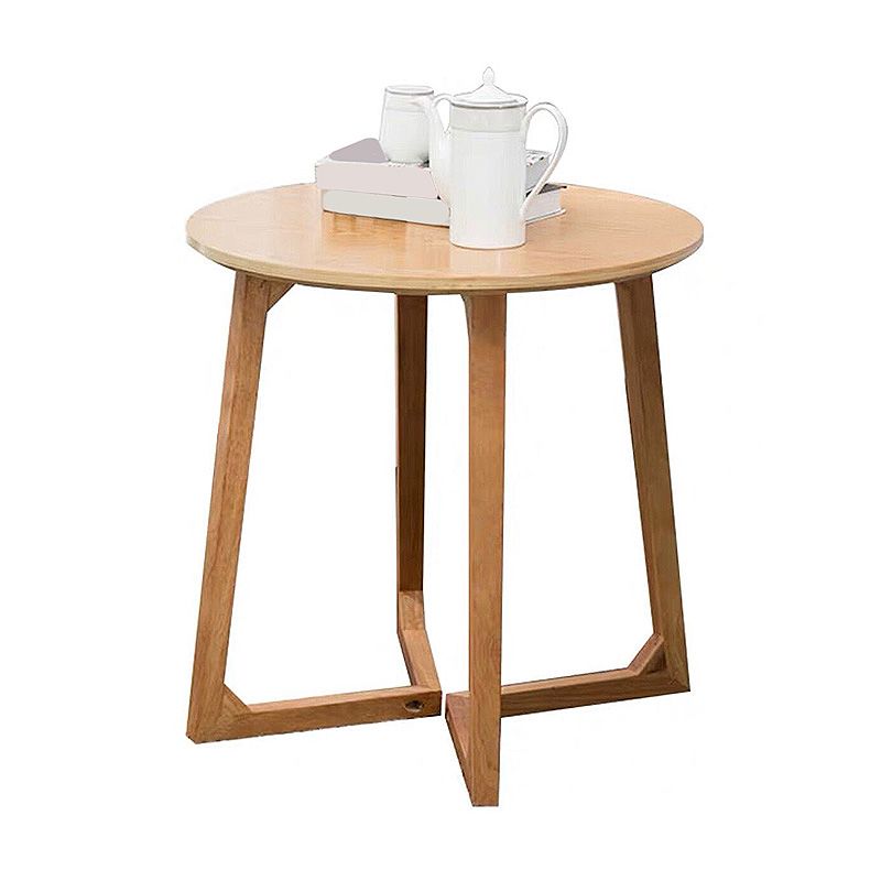 Sleigh-like Base Design Wood/walnut Rubber Wood Craft Coffee Table