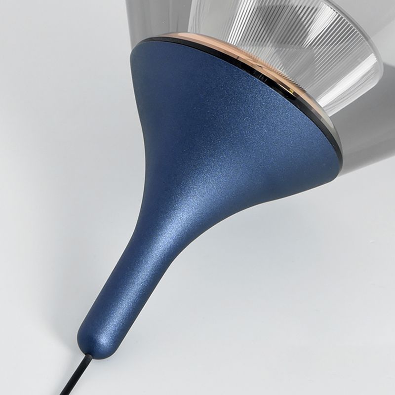 Minimalist Cone Shape Pendant Light Aluminum Dining Room LED Hanging Light