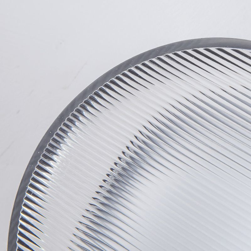 Round LED Wall Sconce in Black / Gold Aluminum and Acrylic Wall Lamp