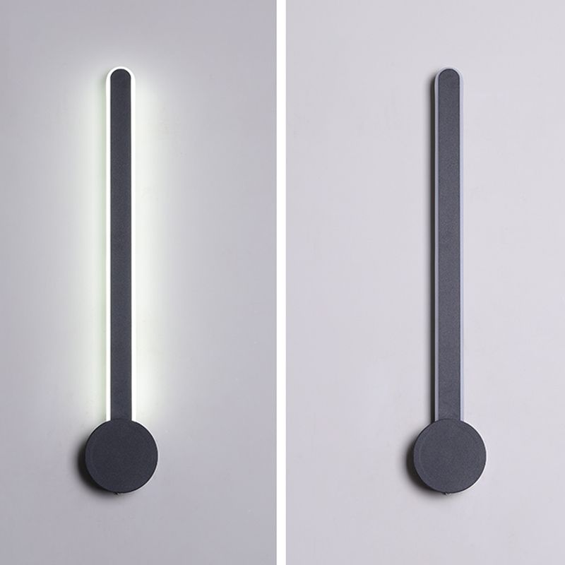 Aluminum Straight Wall Light Modern Style LED Wall Sconce for Living Room