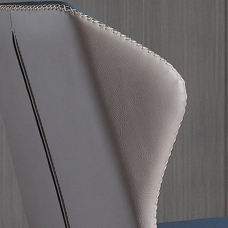 Sillas de comedor de cuero sin brazos del sillón orejero del estilo contemporáneo para el hogar