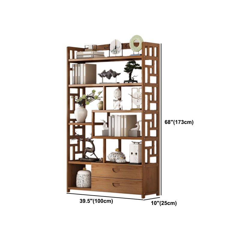 9.84" Wide Modern Wooden Shelf Bookcase Matte Finish Etagere Bookshelf