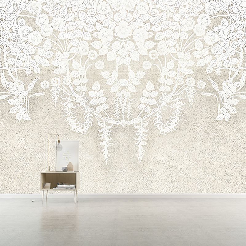 Illustration Ivy Wall Paper Murals Large Wall Decor for Bedroom, Customized Size Available