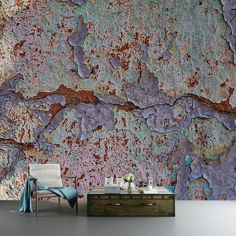 Industrial Style Metal Mural Wallpaper Wall Decor Waterproof, Home Decor