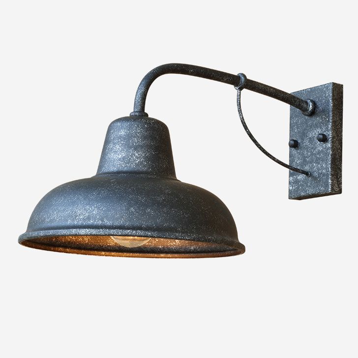 Amerikaner Retro Industrial Style Saucer Wandlauch Metal 1 Leichte Leuchten