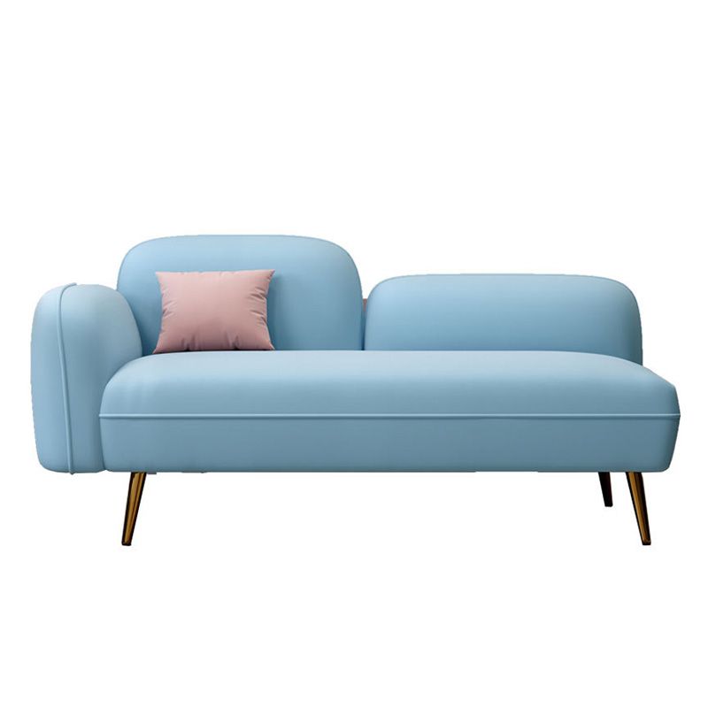 Grey/Blue/Pink Velvet Sofa 55.12"/63" Wide Square Arm Loveseat