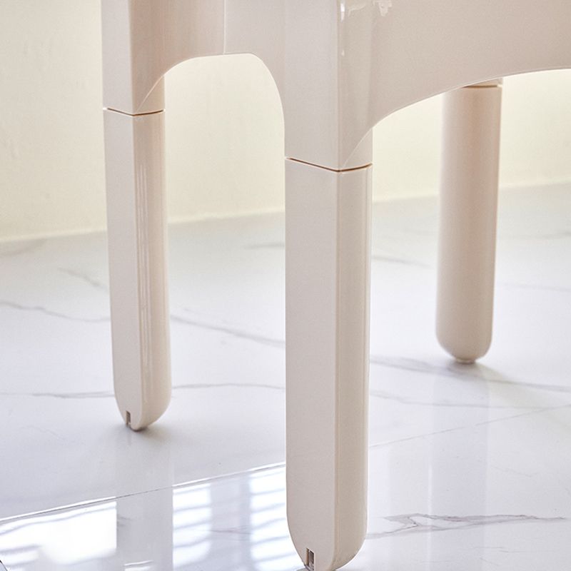 Modern Armless Dining Chair Open Back Side Plastic Chair for Restaurant