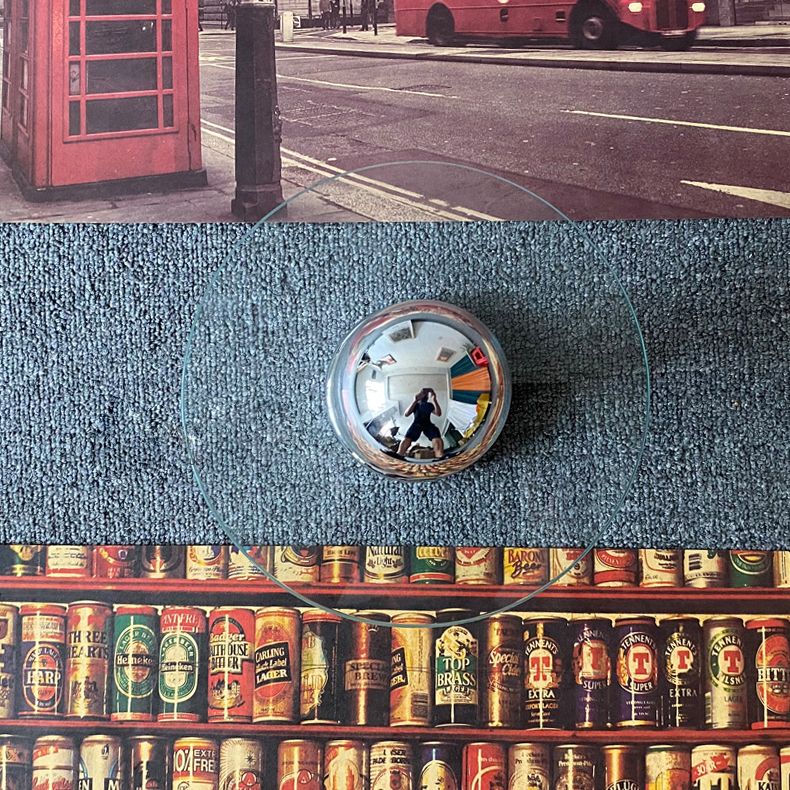 Circle Sconce Light Freeture in stile Contemporary Glass Clear Wall Lighting Freet