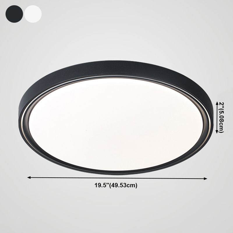 Acrylic Circular LED Ceiling Light in Modern Simplicity Wrought Iron Ceiling Fixture for Bedroom