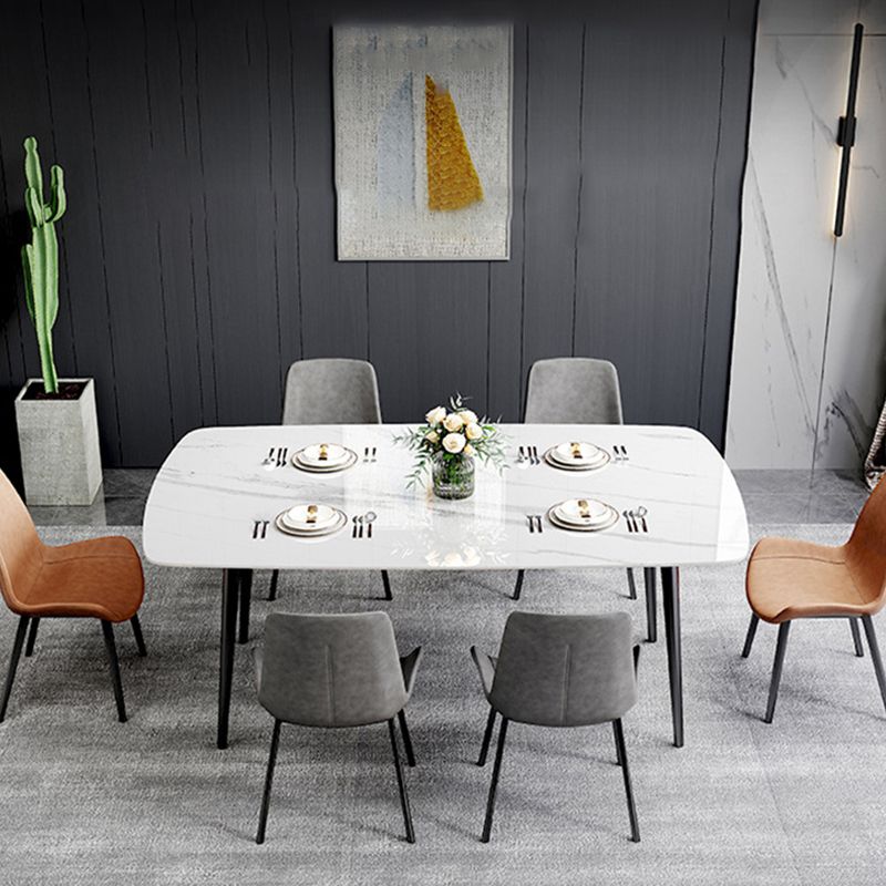 Industrial Style Kitchen Dining Room Table Metal Base Dining Table