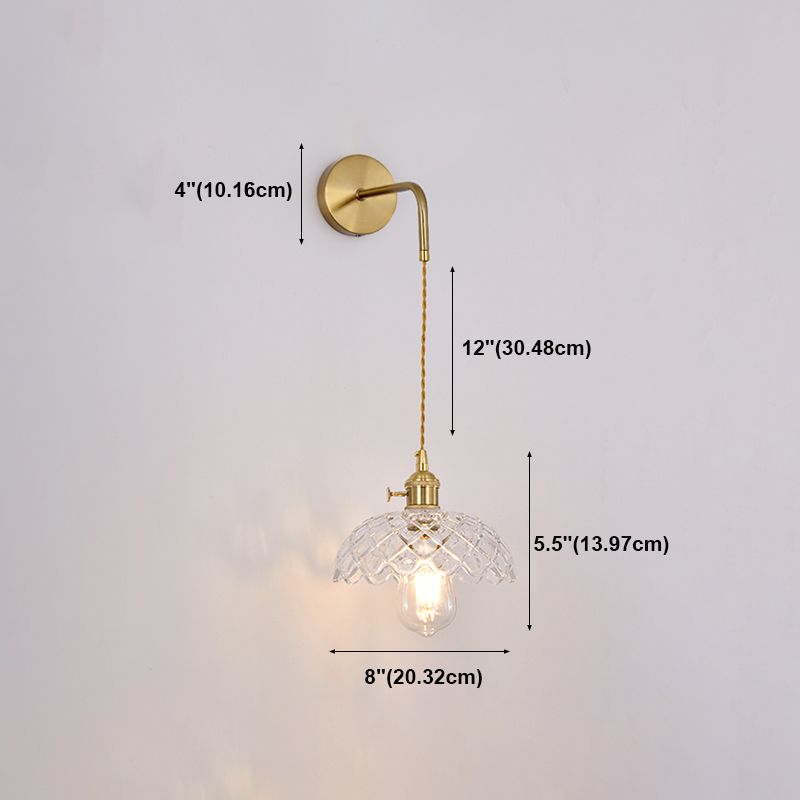 Geometric Wall Lighting Fixtures Modern Style Glass 1 Light Wall Lighting