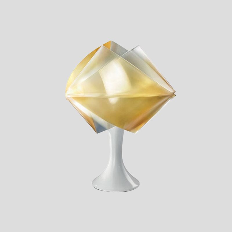 Lampada da comodino in ferro viola/giallo stile semplice con 1 lampadina, illuminazione da comodino in ferro con base per soggiorno