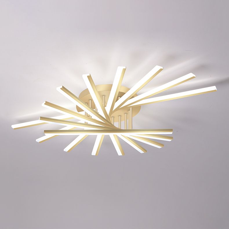 Luces de techo montados con rubor Sputnik LED Simplicidad de iluminación para dormitorio