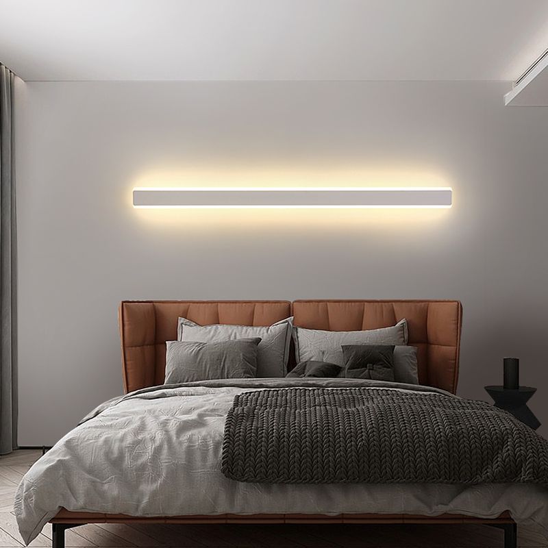 Metal Linear Wall Sconces Contemporary Style 1 Light Wall Light Fixture for Living Room