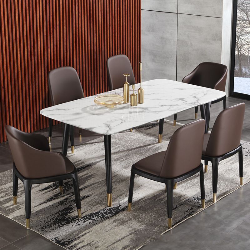 Upholstered Dining Chairs Parsons Chairs with Solid Wood Base
