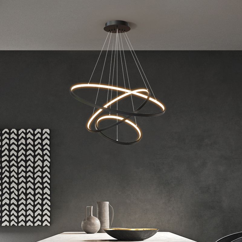 Apparecchi a soffitto in metallo nero Minimalismo Minimalismo LED ALIMENTI A TERIME