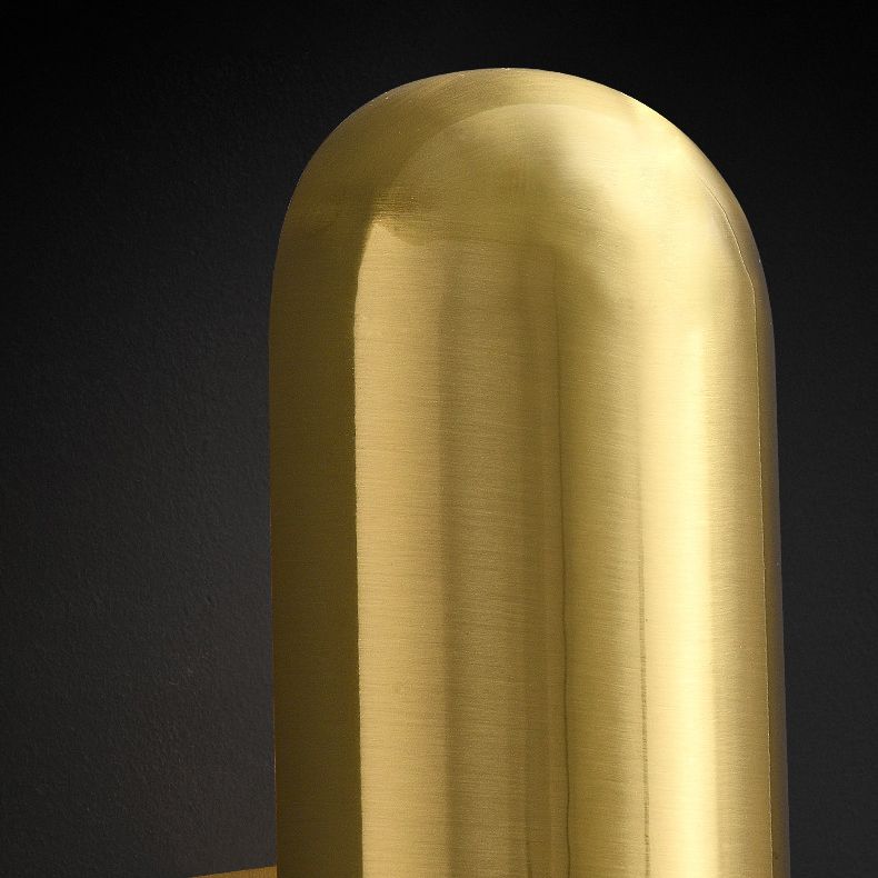 Capsula wall light sconce in stile contemporaneo a led lampada montata a parete in metallo