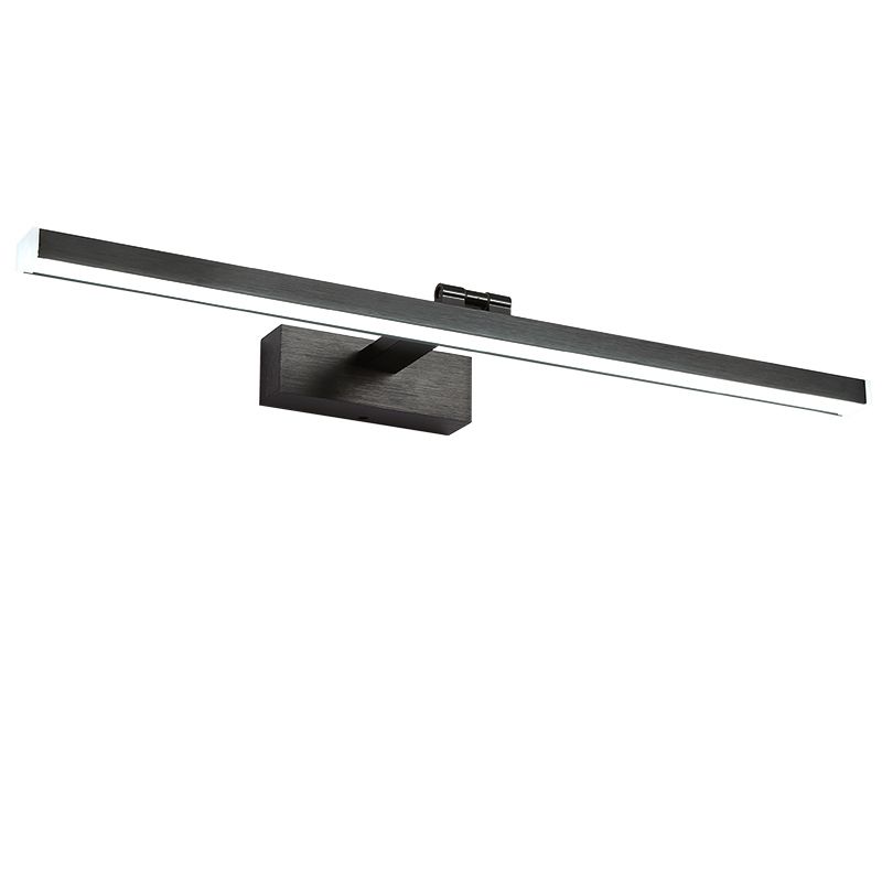 Black Vanity Light Modern LED Mirror Front Light with Plastic Shade for Bathroom