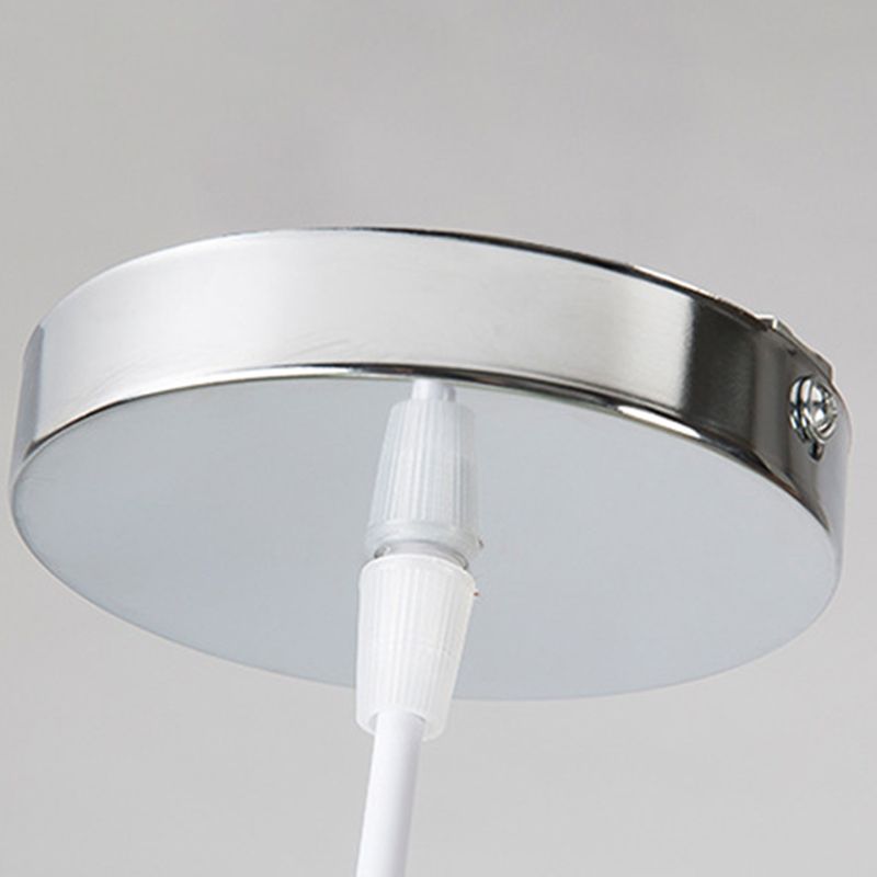 Ball Hanging Lights Industrial Style Glass 1 Light Pendant Light Kit in White