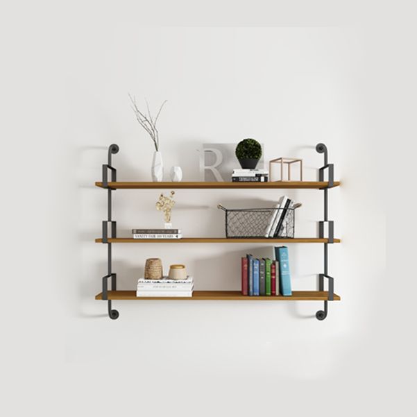 9.87"W Bookshelf Contemporary Style Wall Mounted Bookcase for Home Study Room