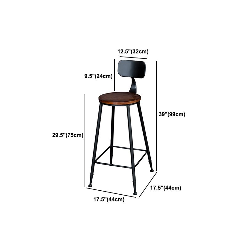 Industrial 1/3/5 Pieces Bar Table Set Round Pine Wood Counter Table with High Stools