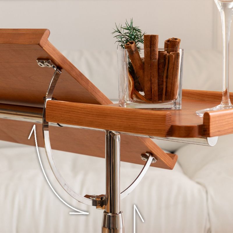 Adjustable Coffee Cocktail Table for Living Room with Metal Base