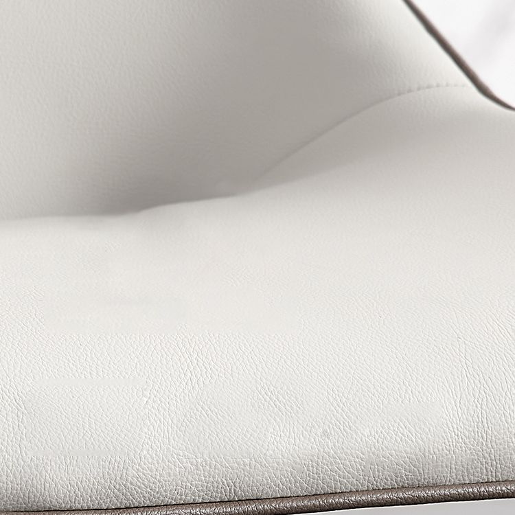 Sillas de comedor tapizadas de estilo minimalista, sin brazos, Wingback Parsons, silla individual (juego de 1)