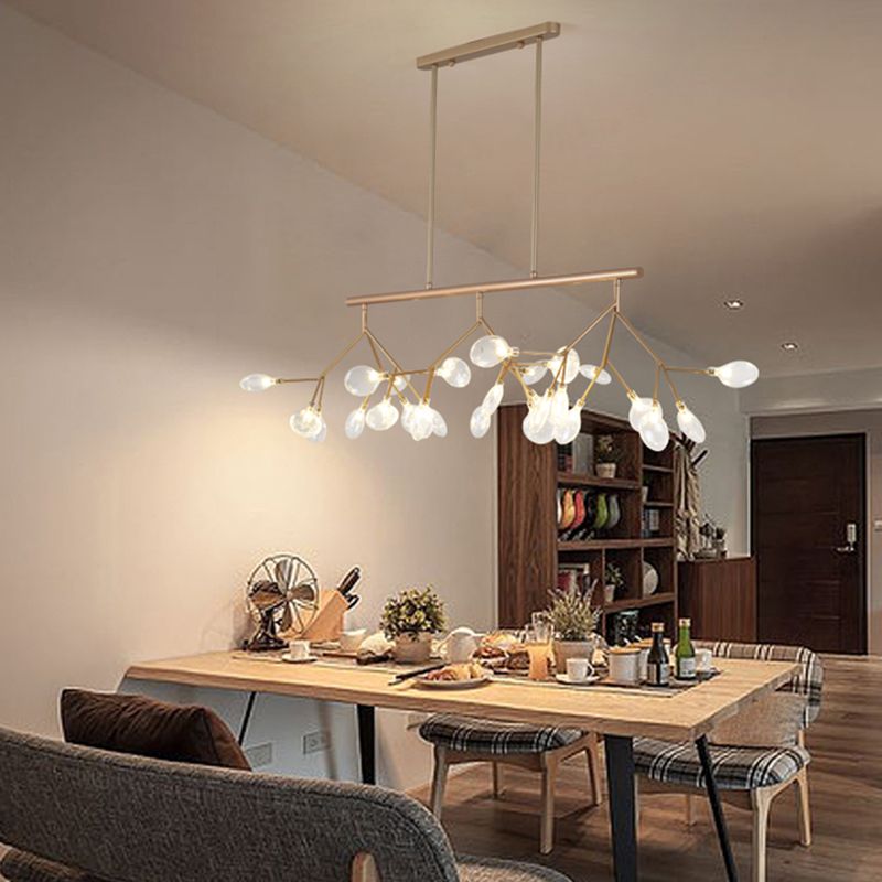 Modern Style Firefly Island Pendant Simple 27 Lights Island Light for Bedroom