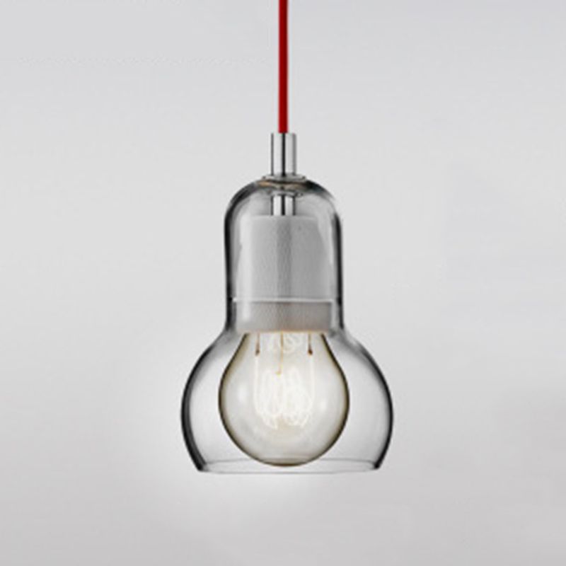Nordic Style Bulb Pendant Lighting Fixture Glass Dinning Room Ceiling Pendant Light