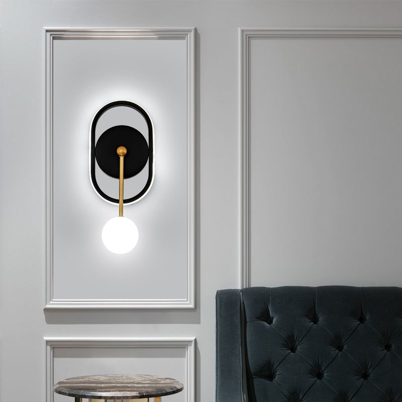Contemporary Style Geometric Wall Mounted Lamps Metal 2 Lights Wall Mounted Lights