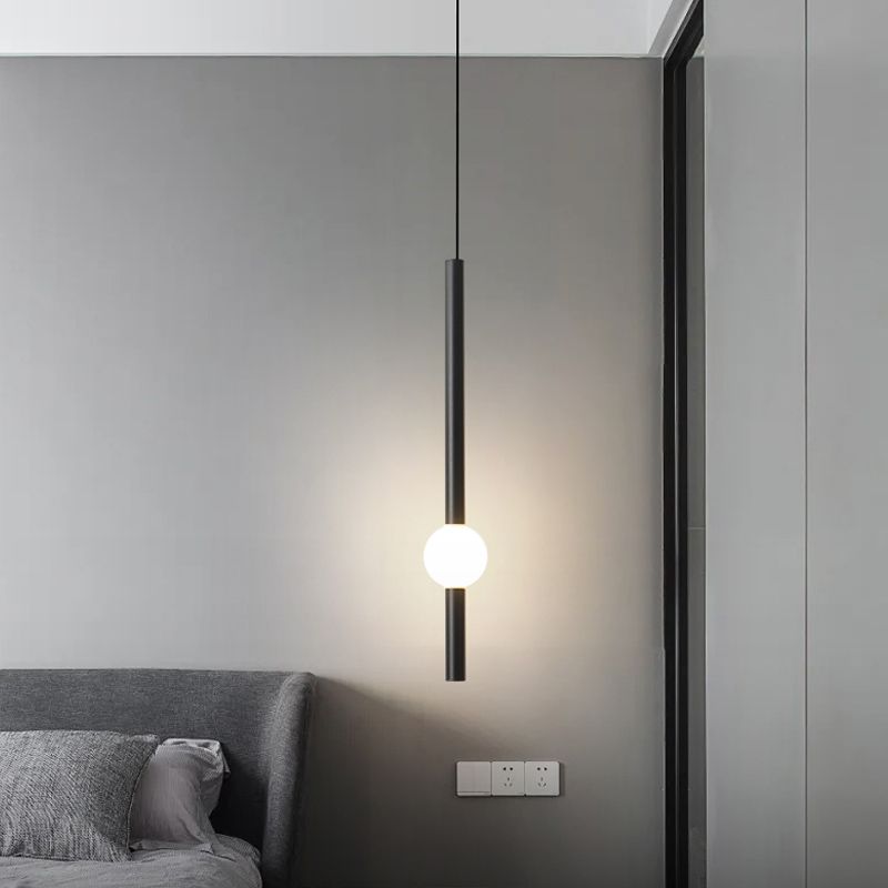 Salle de salle à manger minimalisme de pendentif en fer linéaire