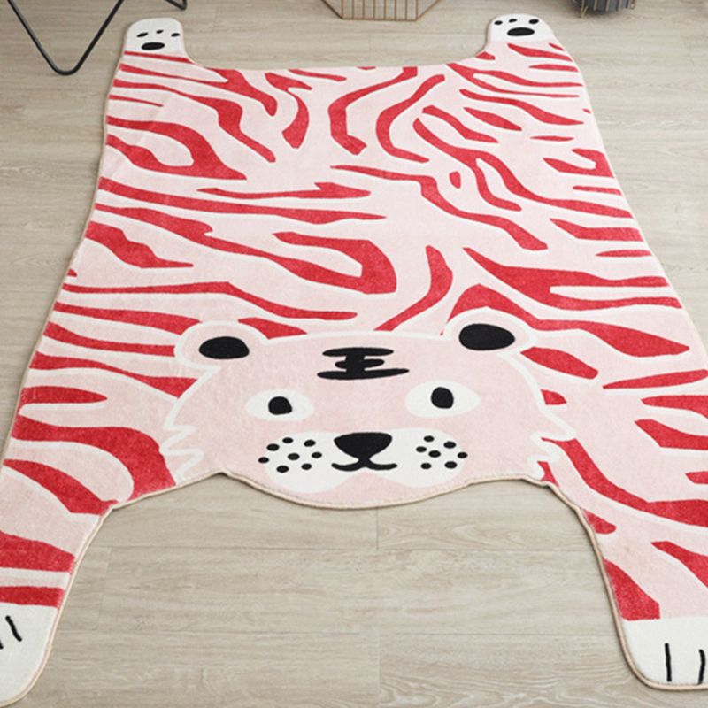 Unique Indoor Carpet Funky Animals Pattern Rug Living Room Polyester Carpet with Non-Slip Backing