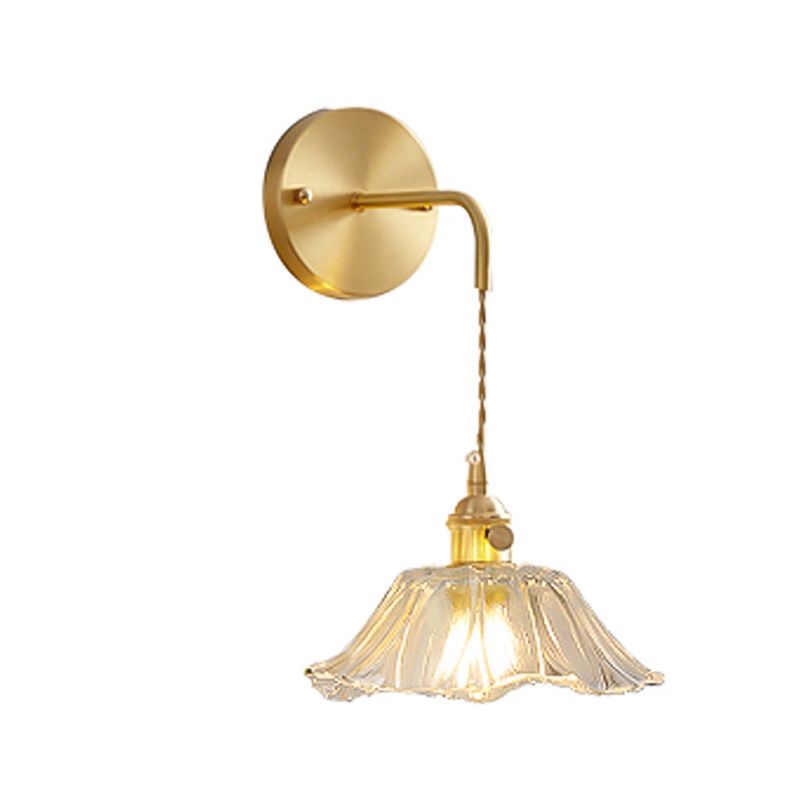 Industrial Style Geometric Wall Mounted Lamps Glass 1 Light Wall Sconces