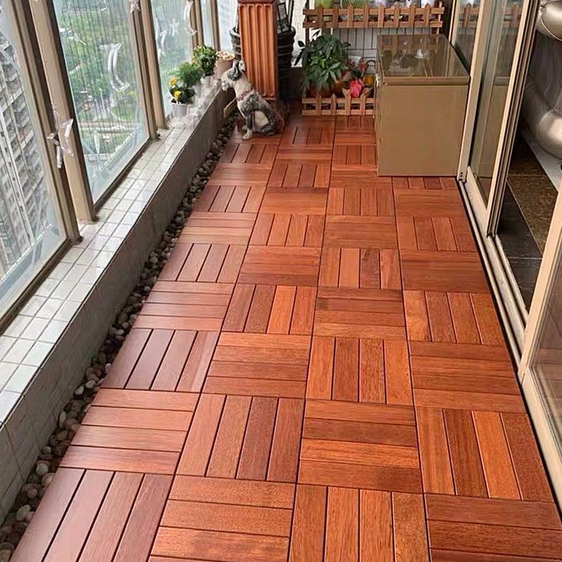 Modern Style Square Wood Flooring Anti-corrosion Outdoor Wood Flooring