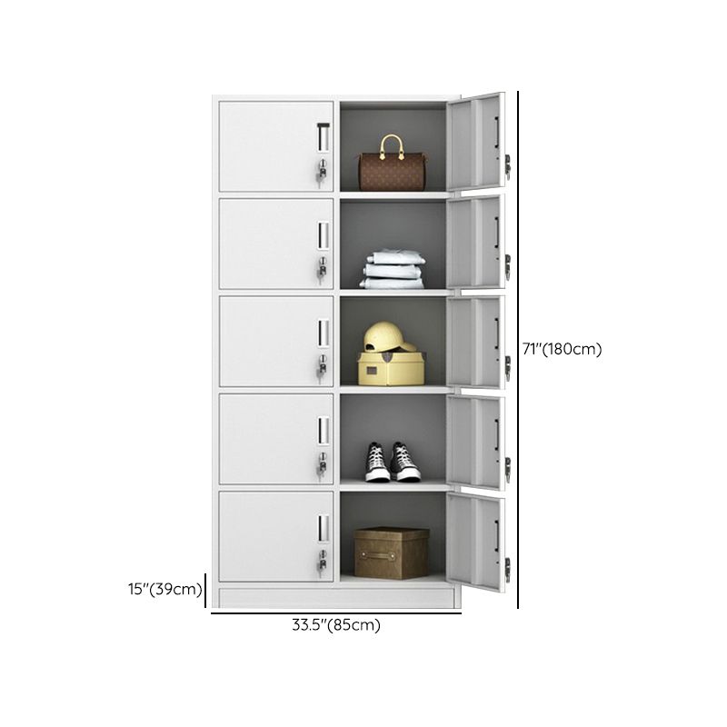 Hinged Door Storage Cabinet for Home Contemporary Metal Cabinet