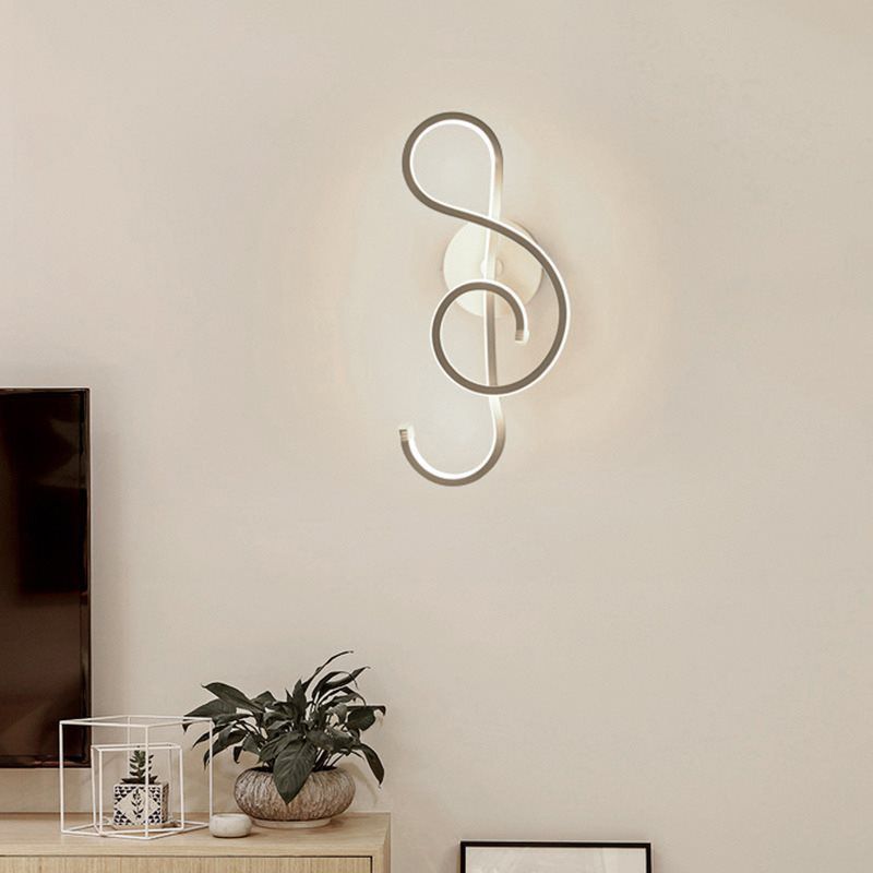 Lámpara de pared lineal de aluminio LED de Led Minimalista moderno con sombra acrílica